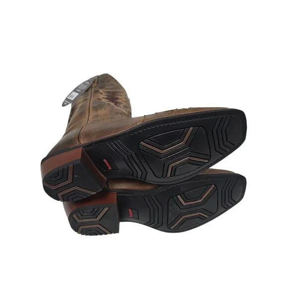 Laredo Men's 68470 12" W/O-Lay Williams Cowboy Leather Western Boot Tan 9.5 EW - Picture 6 of 6